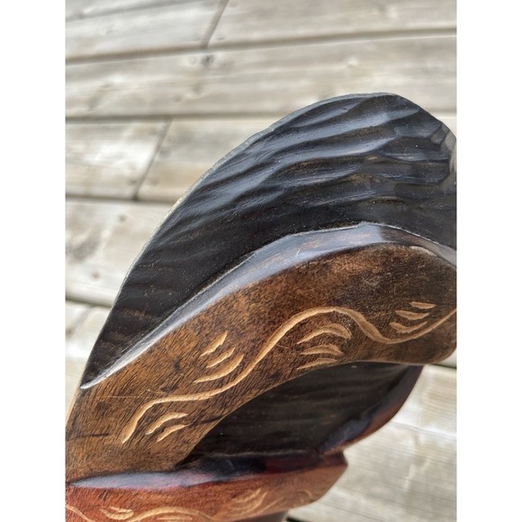 African Style Set Of Wood Face Mask Hand Carved Tribal Rustic - Picture 8 of 16